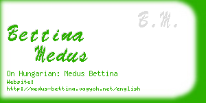 bettina medus business card